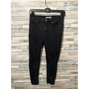 Women’s Free People Denim Jeans Skinny Leg Black Size 25
